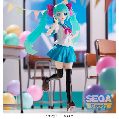 Figura de Hatsune Miku Estatua Luminasta PVC 16th Anniversary KEI Ver. - SEGA