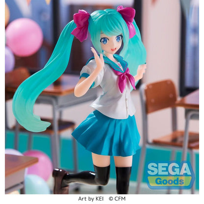 Figura de Hatsune Miku Estatua Luminasta PVC 16th Anniversary KEI Ver. - SEGA