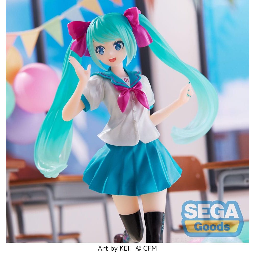 Figura de Hatsune Miku Estatua Luminasta PVC 16th Anniversary KEI Ver. - SEGA