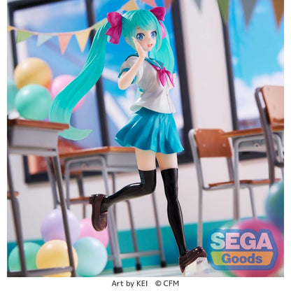 Figura de Hatsune Miku Estatua Luminasta PVC 16th Anniversary KEI Ver. - SEGA