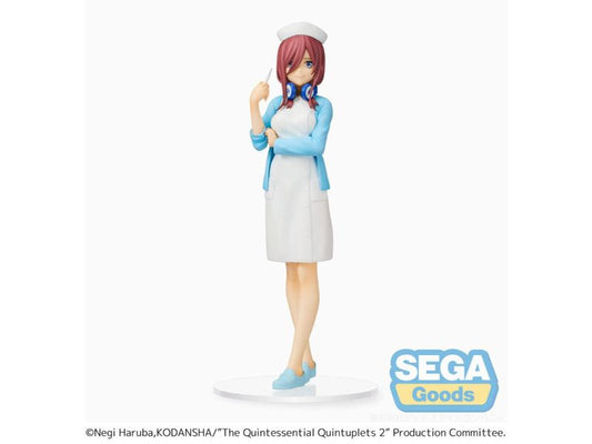 Figura de Miku Nakano The Quintessential Quintuplets 2 Estatua PVC SPM Nurse Ver. - Sega