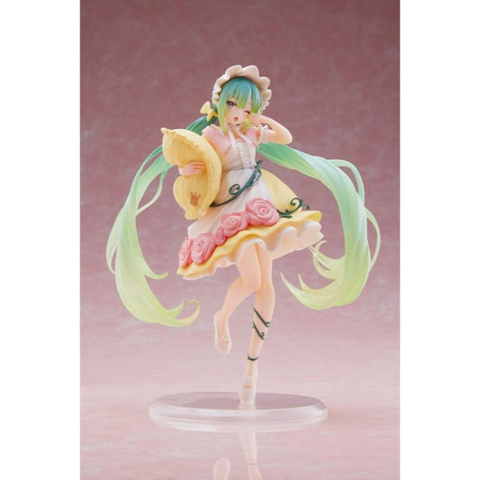 Figura Hatsune Miku Estátua PVC Hatsune Miku Wonderland Figure Sleeping Beauty Reissue 18 cm Taito