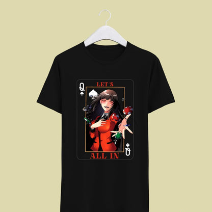 Camiseta Yumeko ALL IN de Kakegurui (Art By Us)