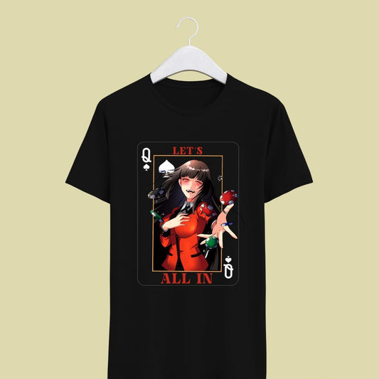 Camiseta Yumeko ALL IN de Kakegurui (Art By Us)