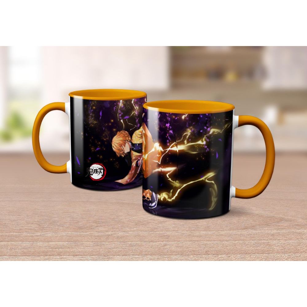 Caneca Agatsuma Zenitsu Kimetsu no Yaiba ver.1